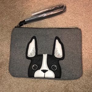 Boston terrier small wristlet